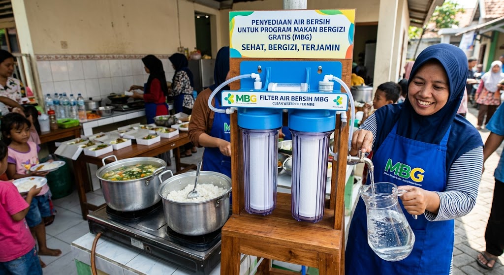 Filter air bersih MBG